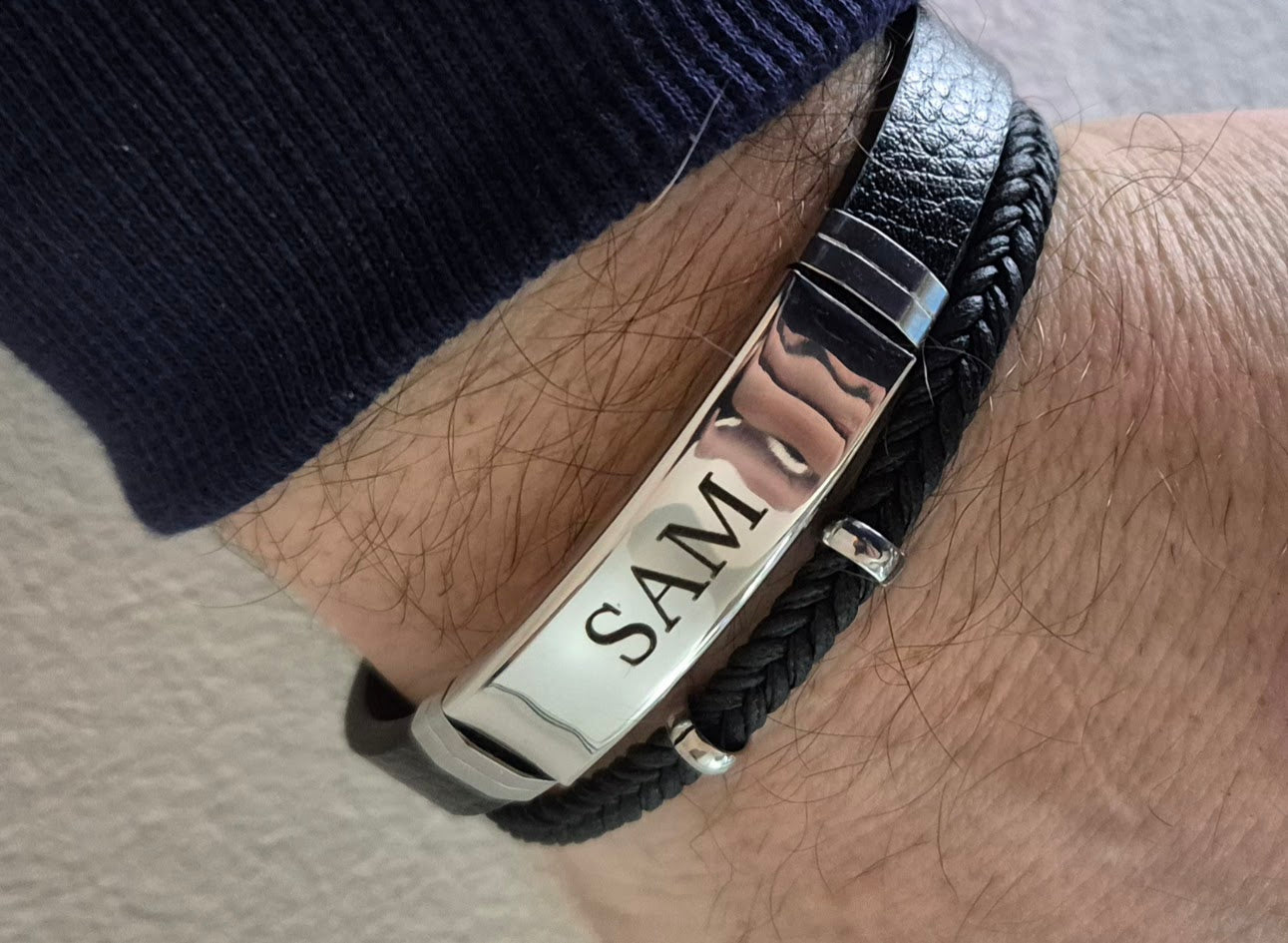 Läderarmband dual