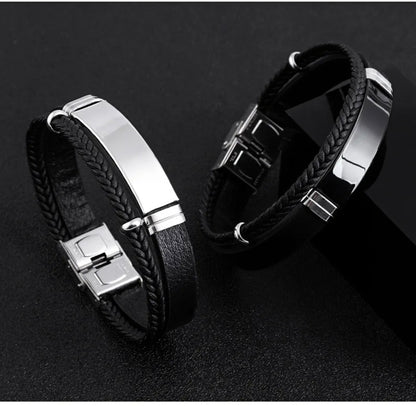 Läderarmband dual